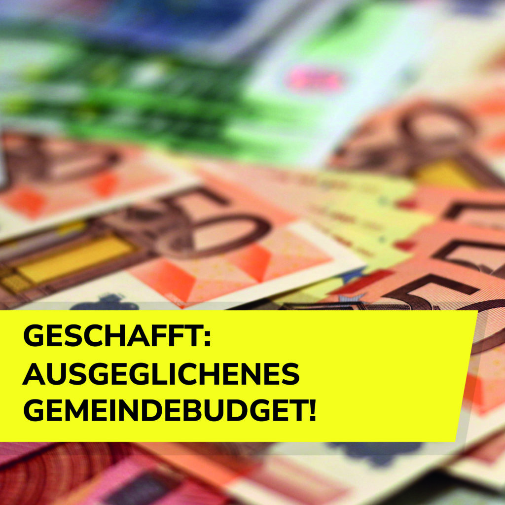 Kirchham schafft ausgeglichenes Gemeindebudget!